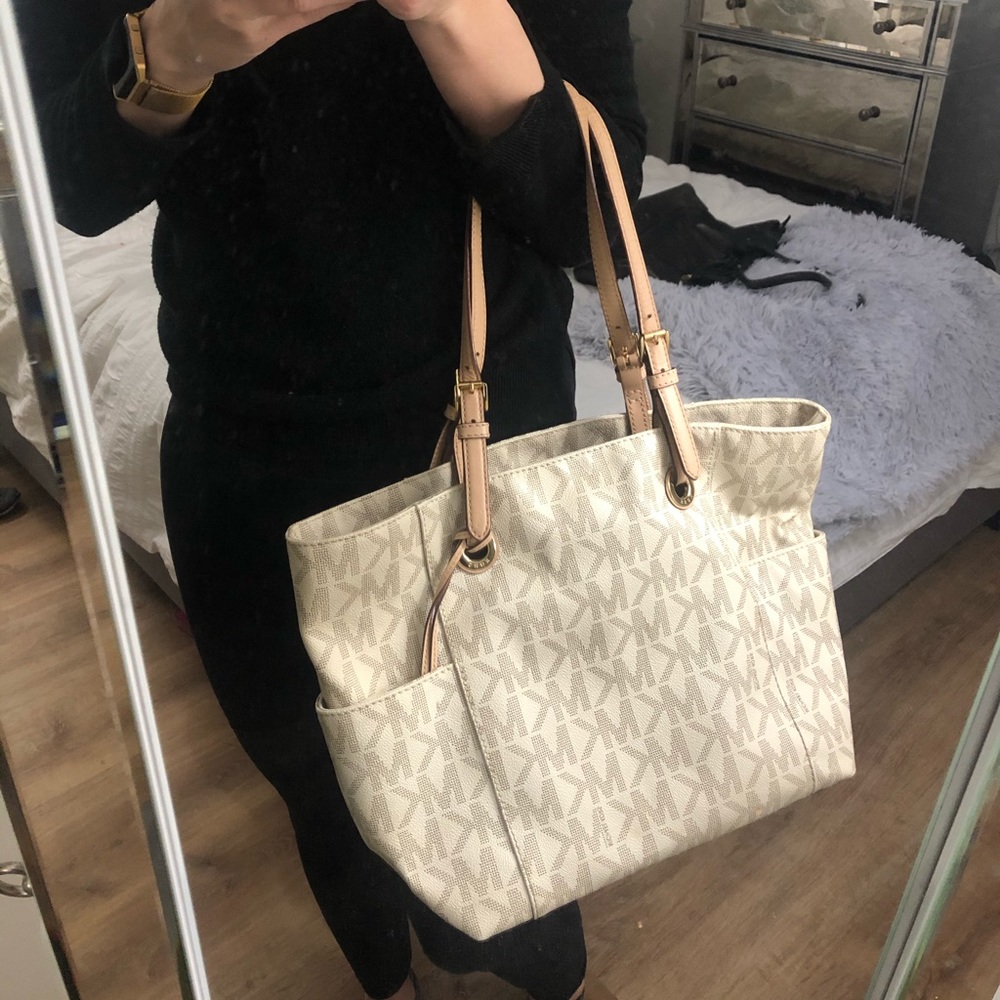Michael Kors Beige MK Purse